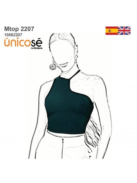 TOP ASIMETRICO MUJER 2207