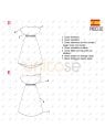 MOLDE VESTIDO SIMPLE MUJER 2232