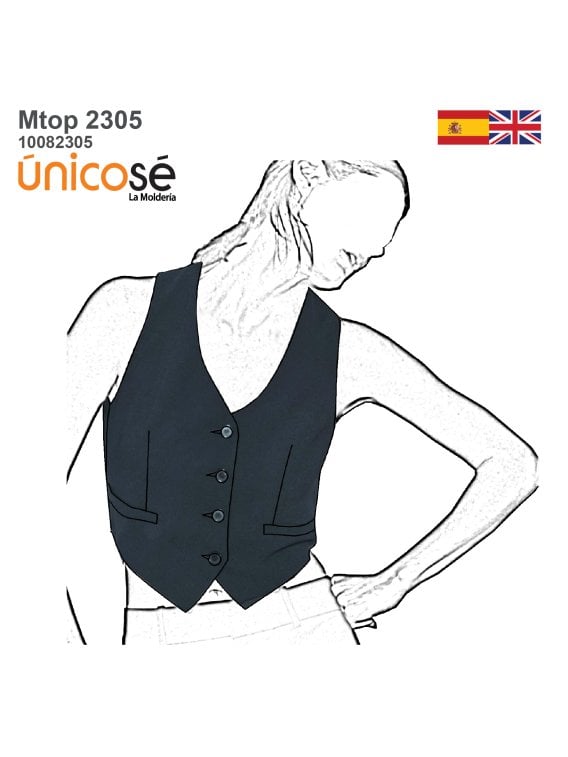 MOLDE TOP CHALECO MUJER 2305