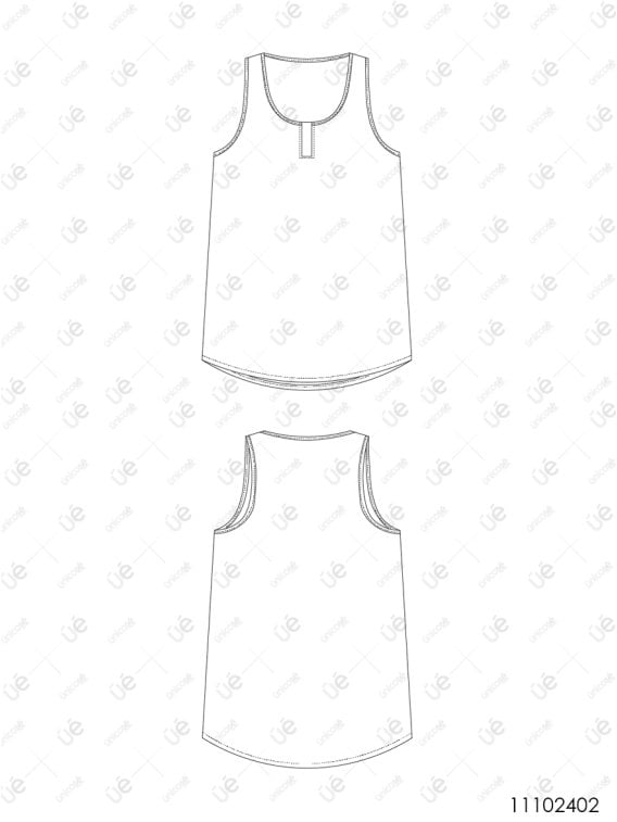 MOLDE PIJAMA CAMISON BASICO MUJER 2401