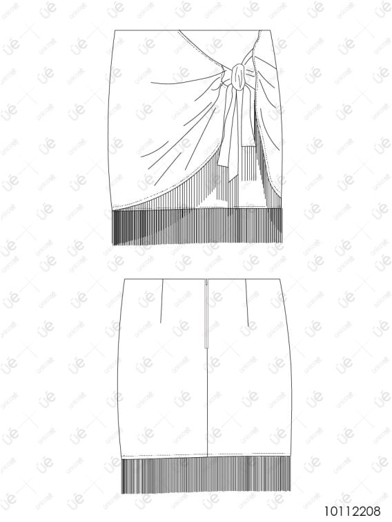 MOLDE FALDA CORTA MUJER 2208