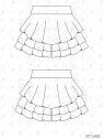 MOLDE FALDA SHORT MUJER 2405