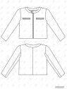 MOLDE CHAQUETA CORTA MUJER 2501