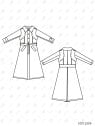 MOLDE ABRIGO TRENCH MUJER 2504