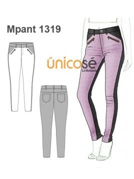 MOLDE: PANTALON TIRO ALTO MUJER 1601